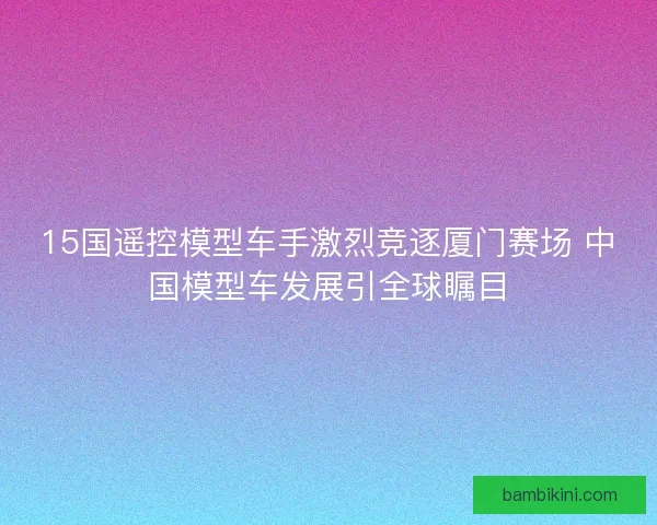 15国遥控模型车手激烈竞逐厦门赛场 中国模型车发展引全球瞩目 15国遥控模型车手激烈竞逐厦门赛场 中国模型车发展引全球瞩目